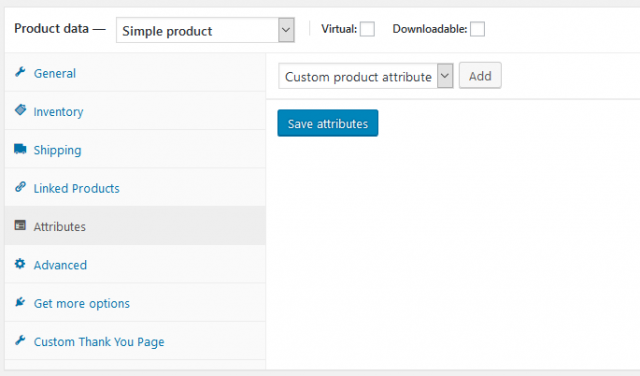 go to product data then attributes