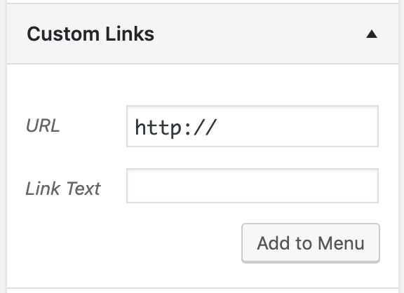 add custom link in wordpress menu