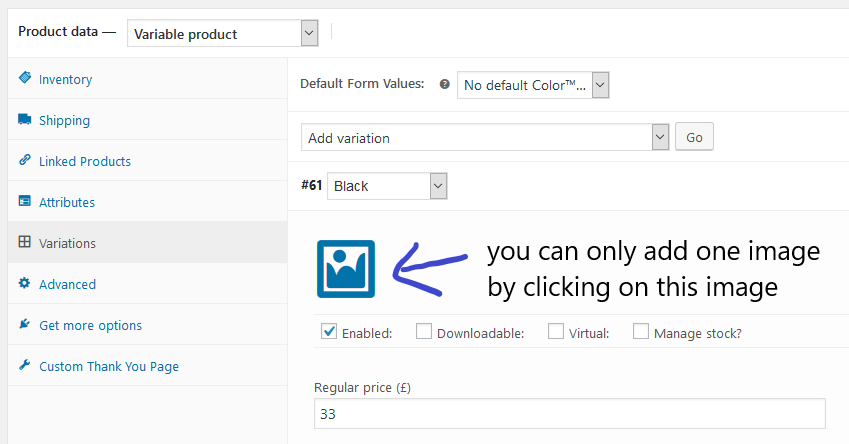 How To Add Multiple Images For WooCommerce Product Variations 1