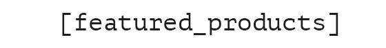 display all featured products shortcode