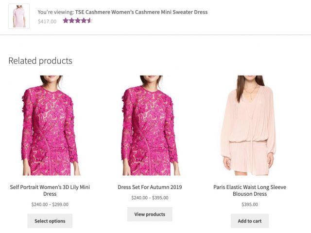 Default woocommerce related products display