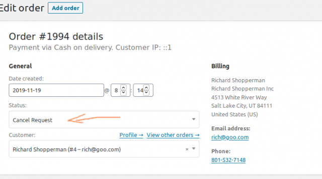 Let Customers Request Order Cancellation In WooCommerce