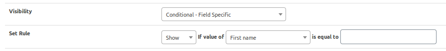 field visiblity conditional