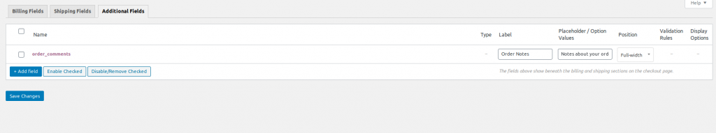 woocommerce.com WooCommerce checkout field editor additional fields section